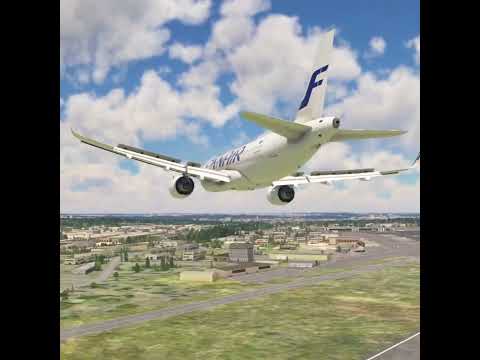 Dangerous FINNAIR Landing at Vilnius Airport shorts