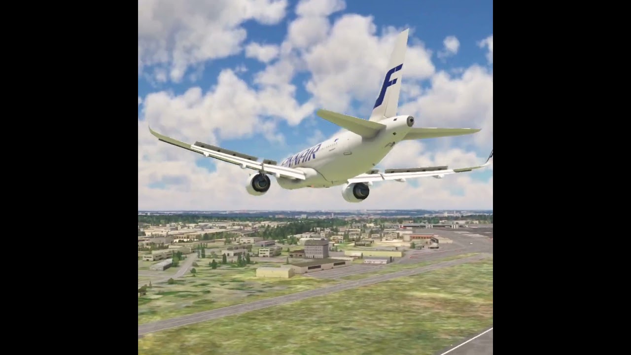 Dangerous FINNAIR Landing at Vilnius Airport! 