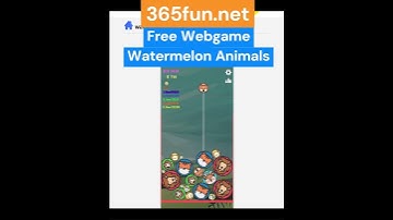 Watermelon Animals #365fun #games #webgame #flashgame #puzzle #html5 #hypercasual #gameplay #webgl