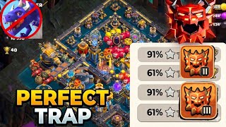 TOXIC BASR 99% 1 STAR TH18 LEGEND+WAR  BASE | NO 1 CAN 3 STAR THIS INSANE ANTI-3 STAR BASE screenshot 4