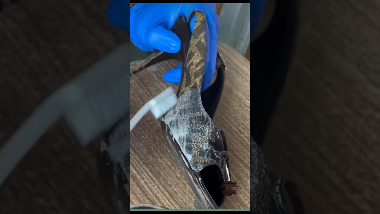 Fendi  ( Italy ) sandal restoration. 