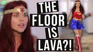 What if Wonder Woman Played The Floor Is Lava?
For more ClevverTV shows ►► http://ow.ly/ktrcX
Playing games with superheroes is not exactly what you’d expect…
Talk to us about the video!
Instagram.com/heyerinrobinson
Instagram.com/lorynpowell
Twitter.com/heyerinrobinson
Twitter.com/lorynpowell
For More Clevver Visit:
There are 2 types of people: those who follow us on Facebook and those who are missing out facebook.com/clevver
Website: http://www.clevver.com
Follow us on Twitter: http://twitter.com/ClevverTV
Keep up with us on Instagram: http://instagr.am/Clevver
Add us to your circles on Google+: http://google.com/+ClevverTV What if Wonder Woman Played The Floor Is Lava?