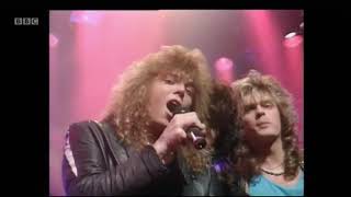 Europe "The Final Countdown", at BBC Top Of The Pops 1986.