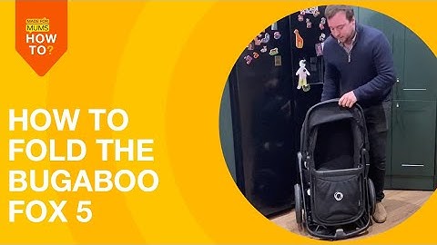 How to fold Bugaboo Fox 5 pushchair