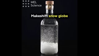 Makeshift snow globe