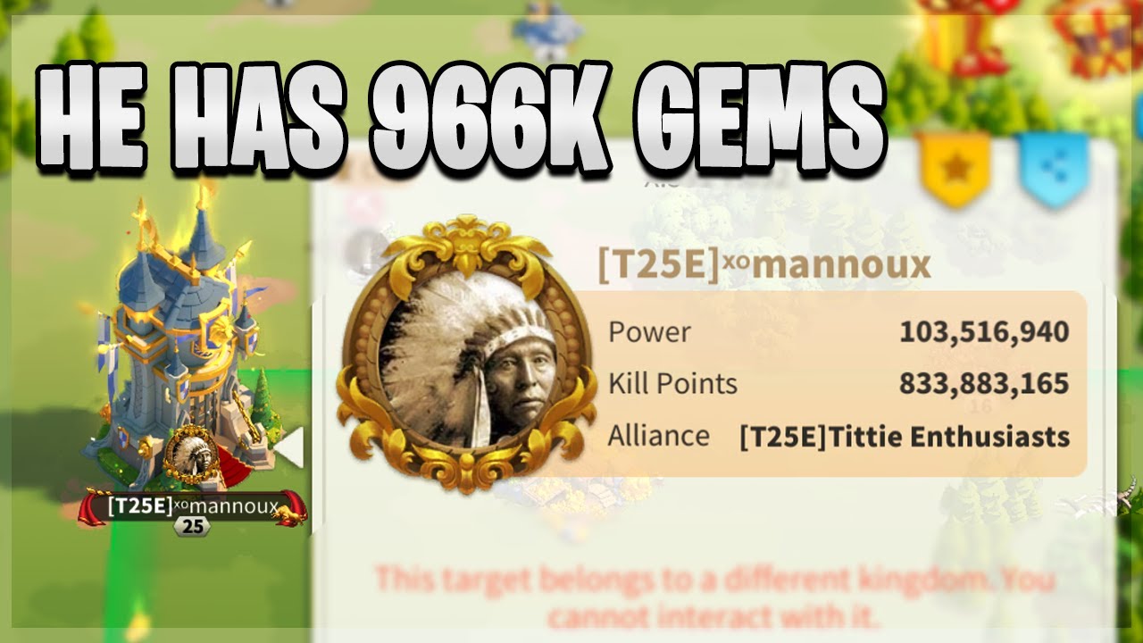 A Whale with 900K Gems in KvK 2 ( Kingdom 2525 ) | Rise of Kingdoms