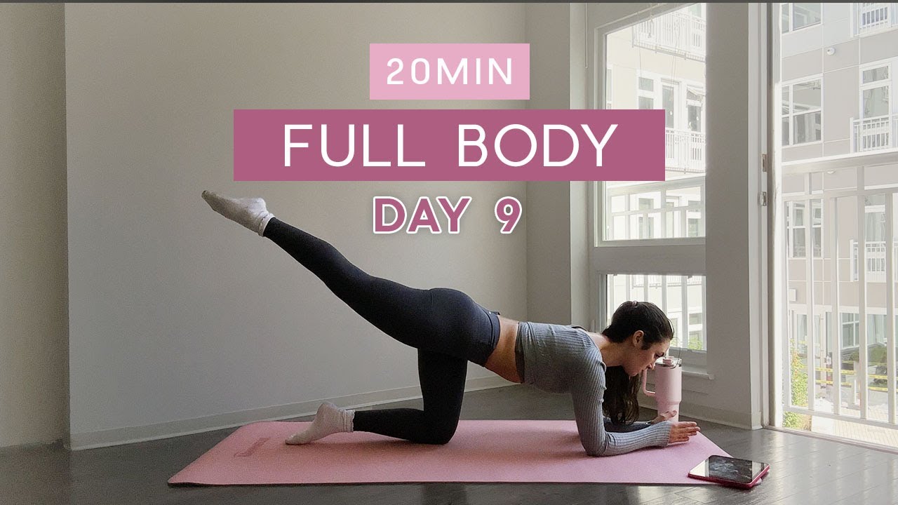 Day 9 - 1 Month Pilates Plan // 20MIN “Hourglass” Full Body Workout ...