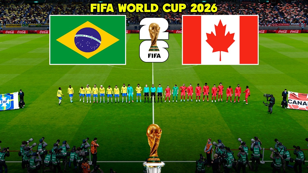 BRAZIL vs CANADA | Neymar Best Player | Final FIFA World Cup 2026 | Full Match Simulation