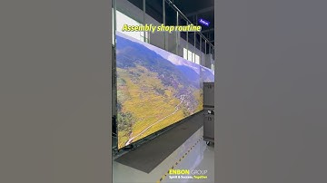 Assembly shop routine #leddisplay #enbon #ledvideowall