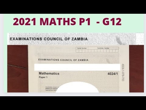 ECZ 2021 MATHS P1- G12