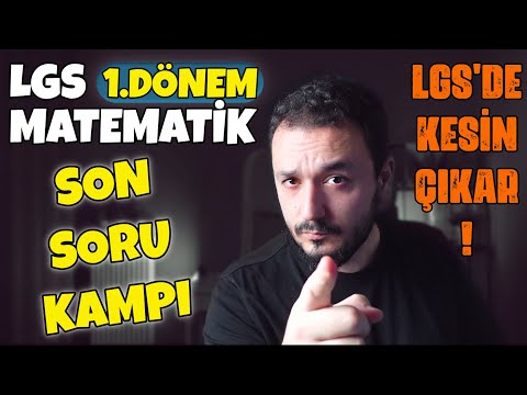 LGS Matematik FULL TEKRAR | Son Soru Kampı❗️Yeni Nesil❗️