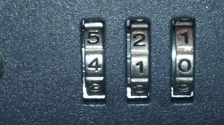 How to unlock a locked safe or combo lock