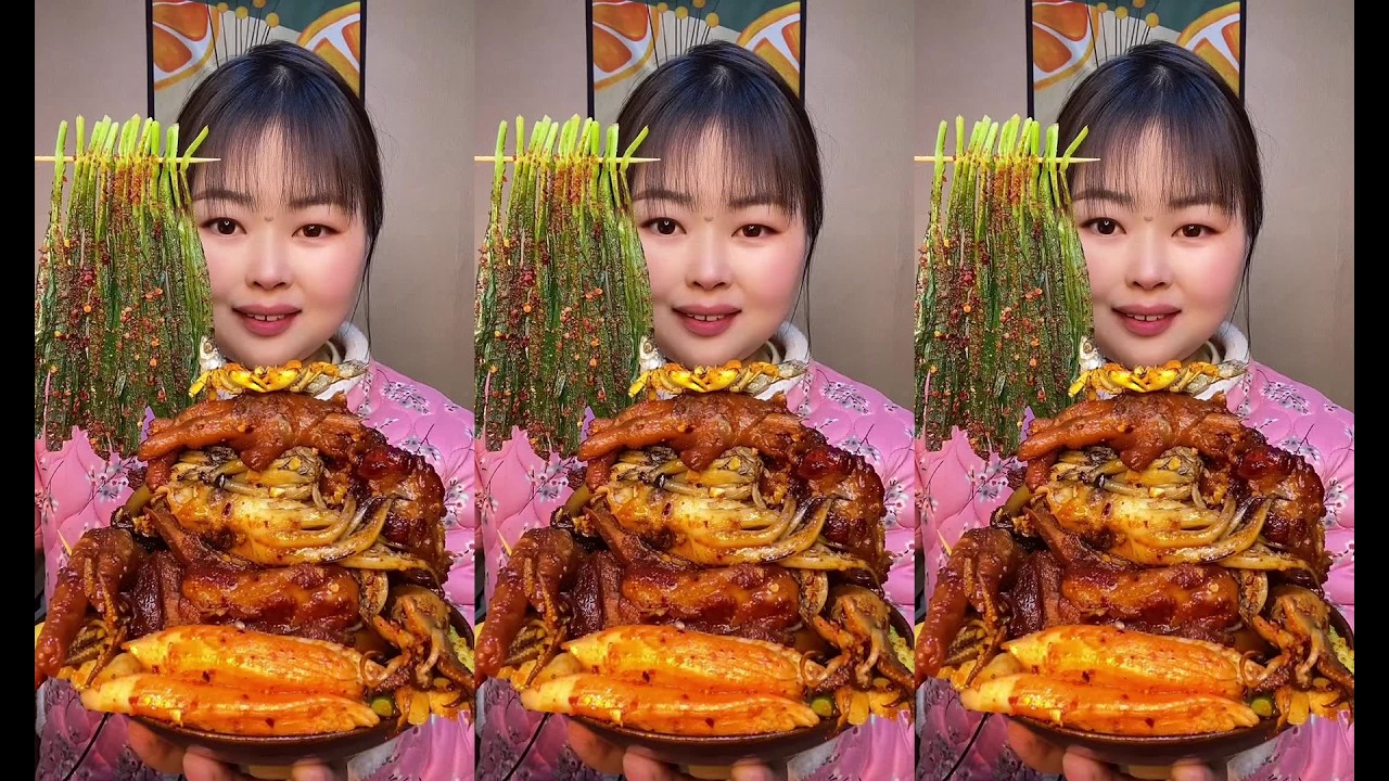 ASMR MUKBANG SEAFOOD DELICIOUS PORK BELLY  EATING SHOW 吃播taotao