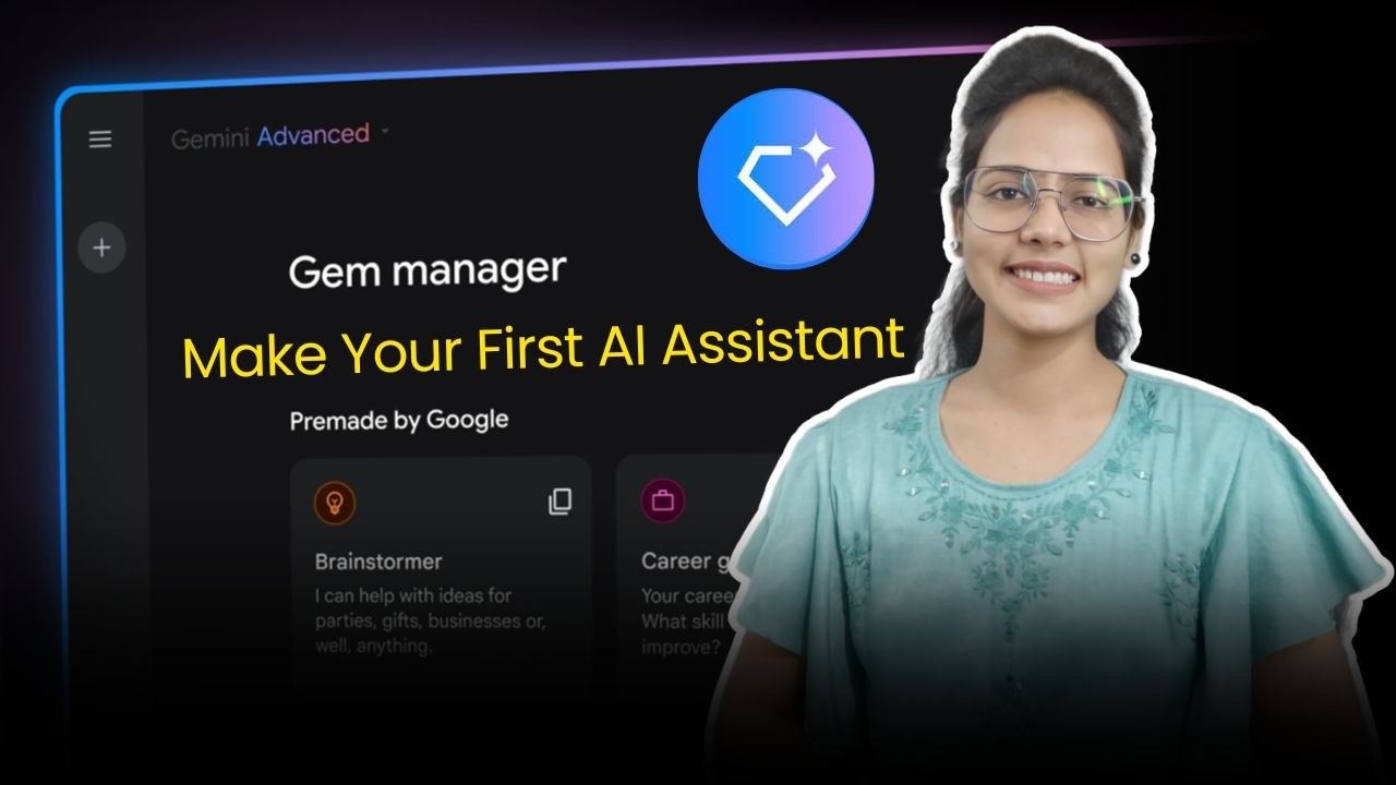 Gemini Gems Tutorial in Hindi || How to Use Gems in Gemini to Save Time ...