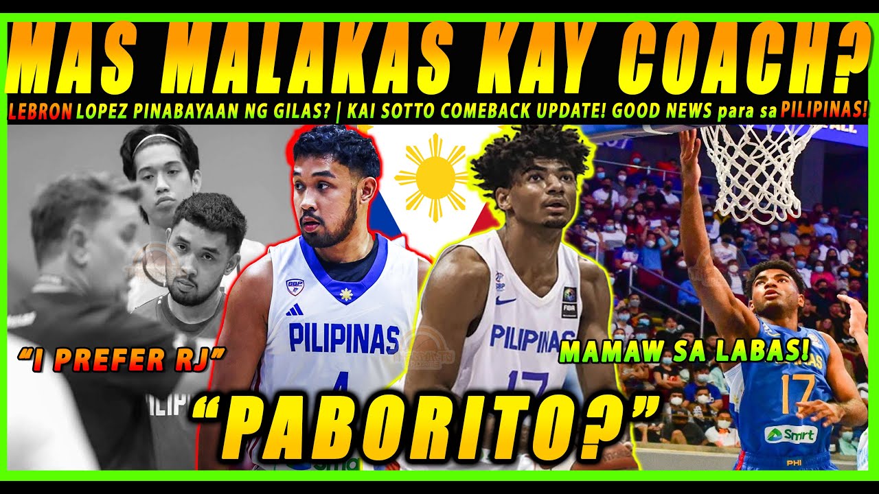 BAKIT HINDI TINATAWAG SI LEBRON LOPEZ SA GILAS? | KAI SOTTO GOOD NEWS! MAKAKALARO NA?! | FAVORITISM?