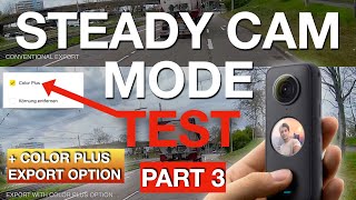 Insta360 One X2 - Steady Cam Mode Test on E-Scooter - PART 3 (with comparison of COLOR PLUS option) screenshot 4