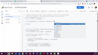 Board game scripting with Google Spreadsheet, 310: Shuffling the deck and drawing 7 cards