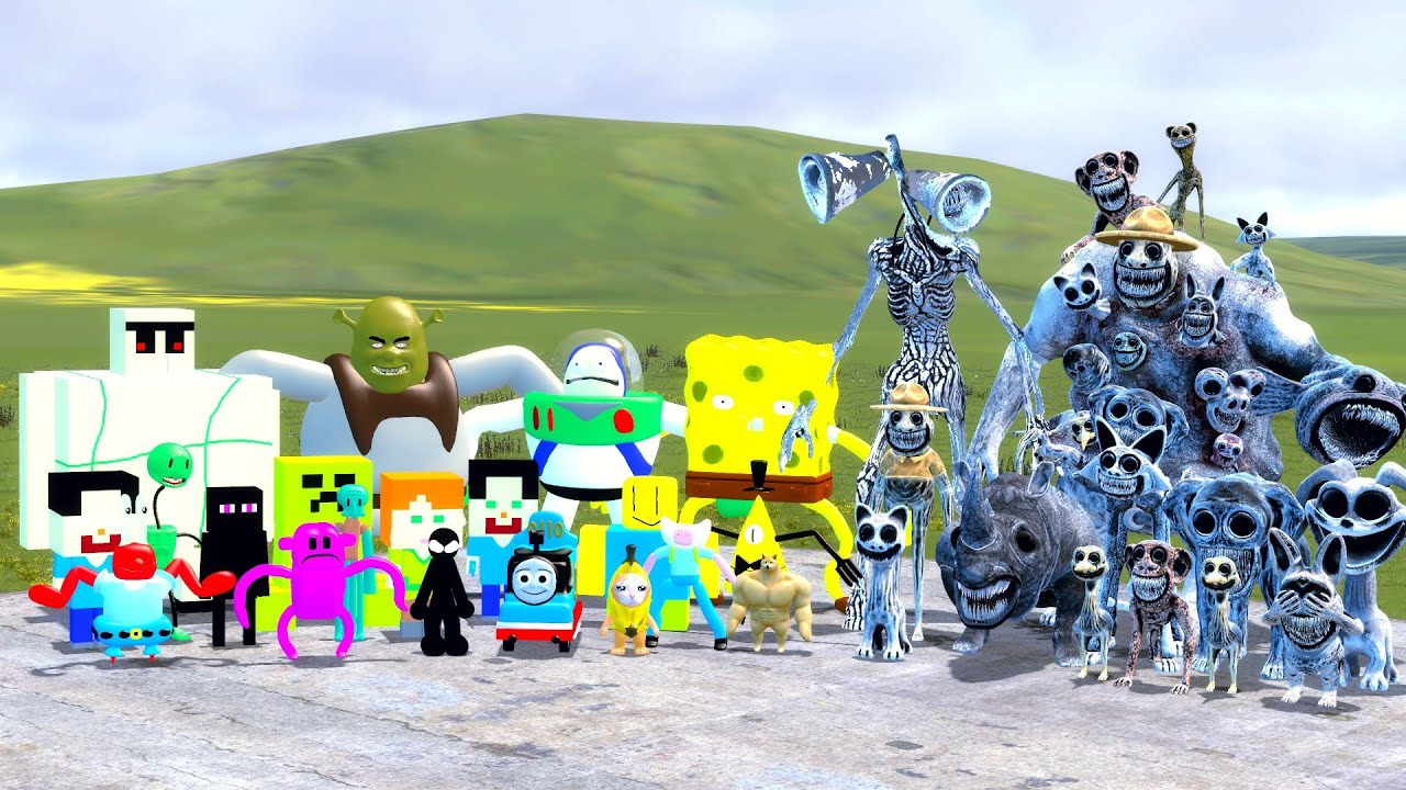 ZOONOMALY CHARACTER VS 3D FUNNY NEXTBTS In Garry's Mod