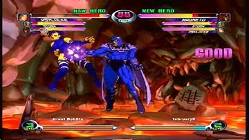 MvC2 (360) Online Player Matches -  GreatBobSta(MSP) vs february6/taiji(MSP) #605