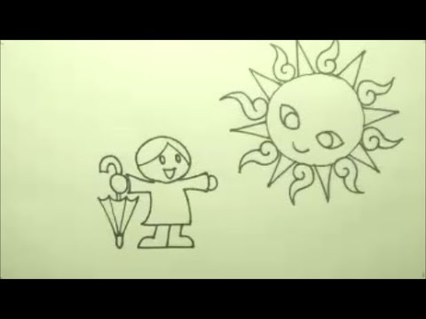太陽の絵を描こう（日本語、繁体中国語、English）