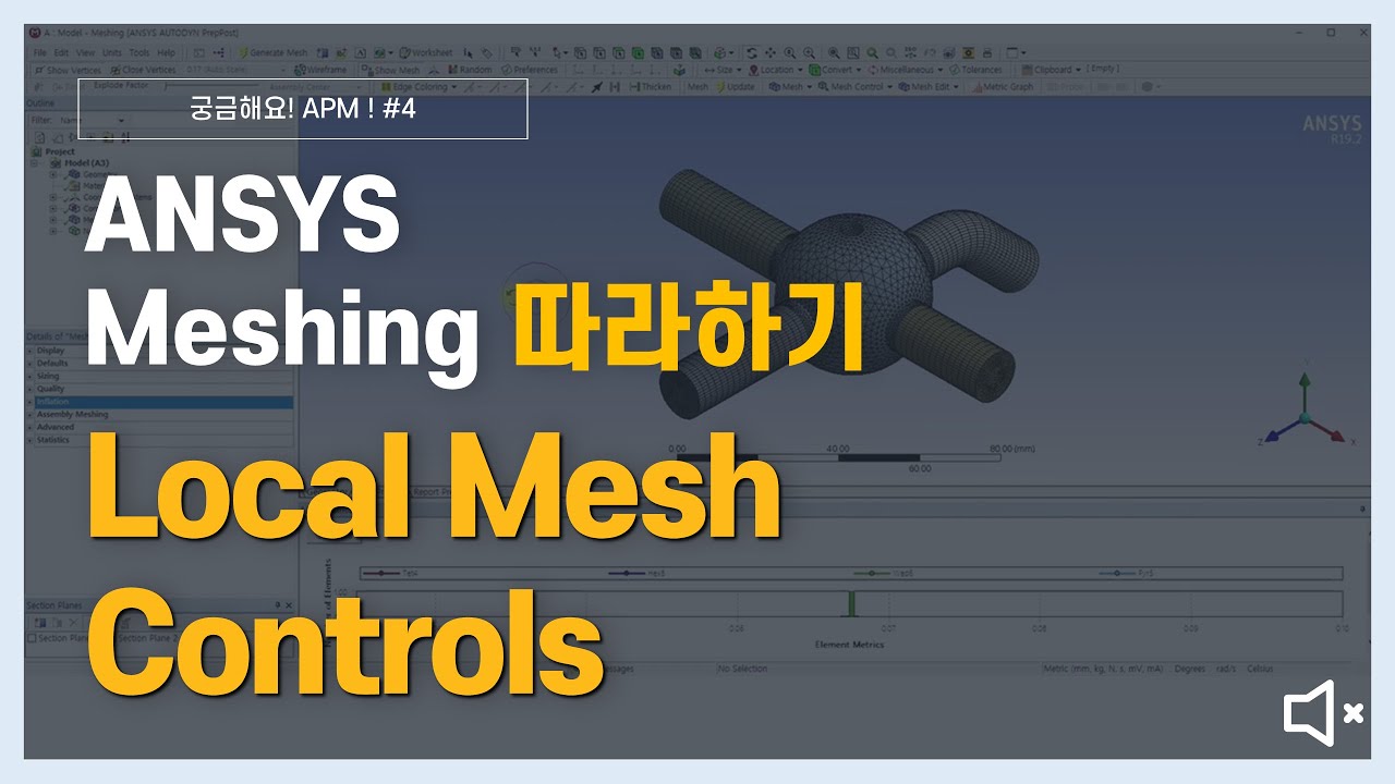 [6분 완성] Local Mesh Controls로 특정 영역에만 Mesh 설정 적용하기 / ANSYS Meshing ...