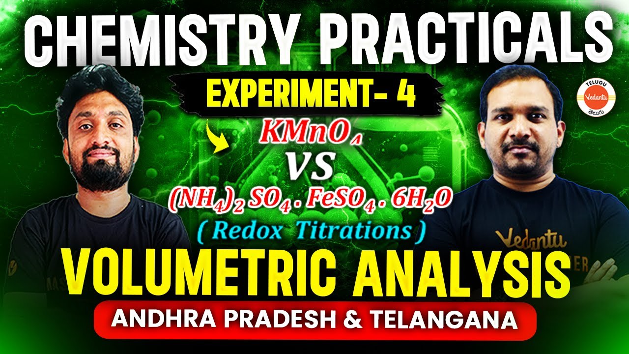 Chemistry Practical | Experiment-4 | Redox Titration |Volumetric Analysis |AndhraPradesh & Telangana