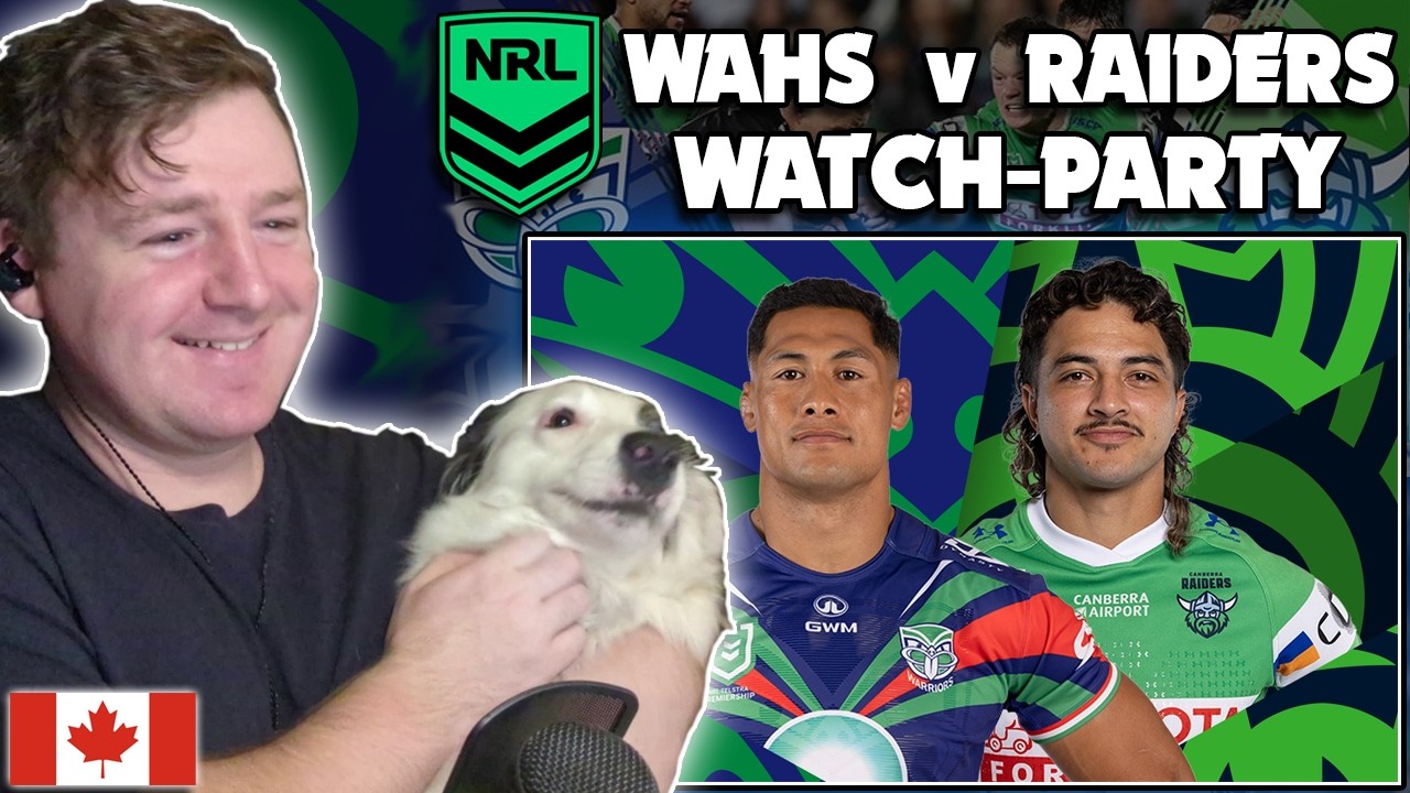 Hockey Fan Reacts: NRL Round 2 --- ROOSTERS v RABBITOHS -- AJ GOES FOR ...