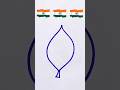 Indian Flag Drawing 🇮🇳♥️🇮🇳 #creative #viral#drawing #satisFying