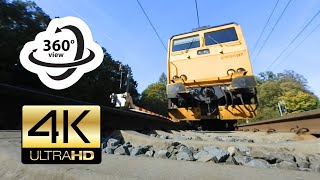 360° camera under train (4K)