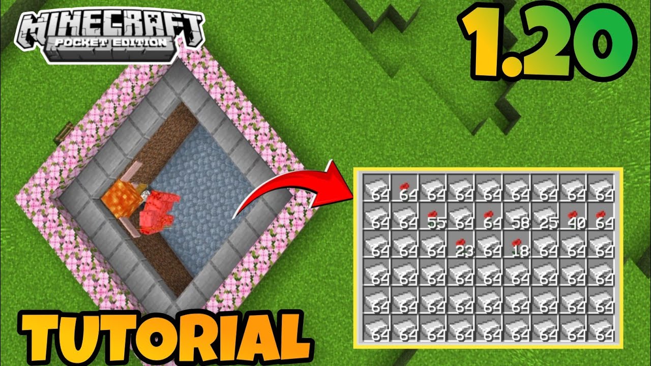 The best iron farm in Minecraft pocket edition is this 🔥 (farm tutorial