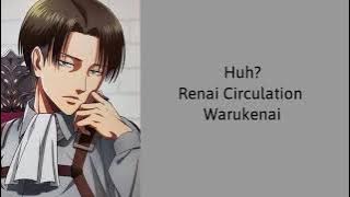 Attack On Titan Characters Singing Renai Circulation (Lyrics Video)