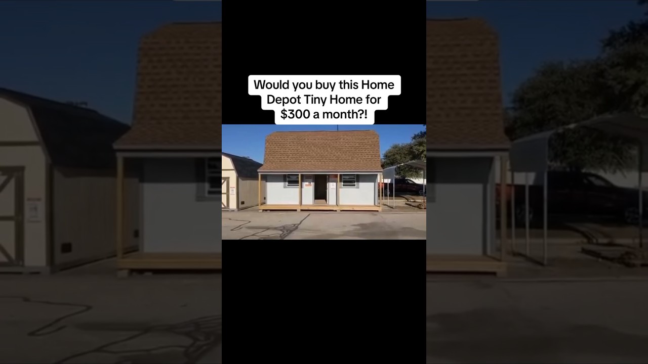 Living in a Home Depot Tiny Home for 300$ 