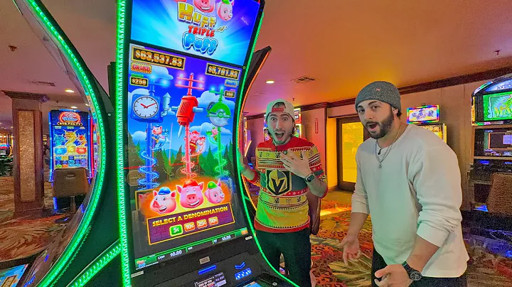 I Played The New Huff N' Triple Puff Slot Machine In Las Vegas!!!