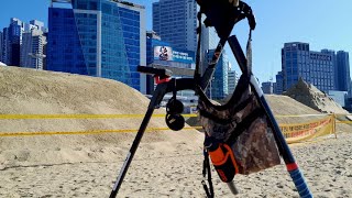 QUEST X-Pointer 2 Test Beach Metal Detecting With XP Deus 2 l Metal Detecting Korea [141]