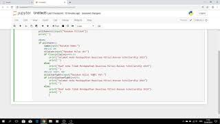 Tutorial Membuat Program seleksi beasiswa' Dengan Bahasa Pemrograman Python