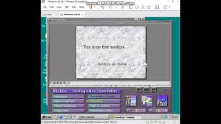Learnkey PowerPoint 97 Session 1 - Module 1, Section 3