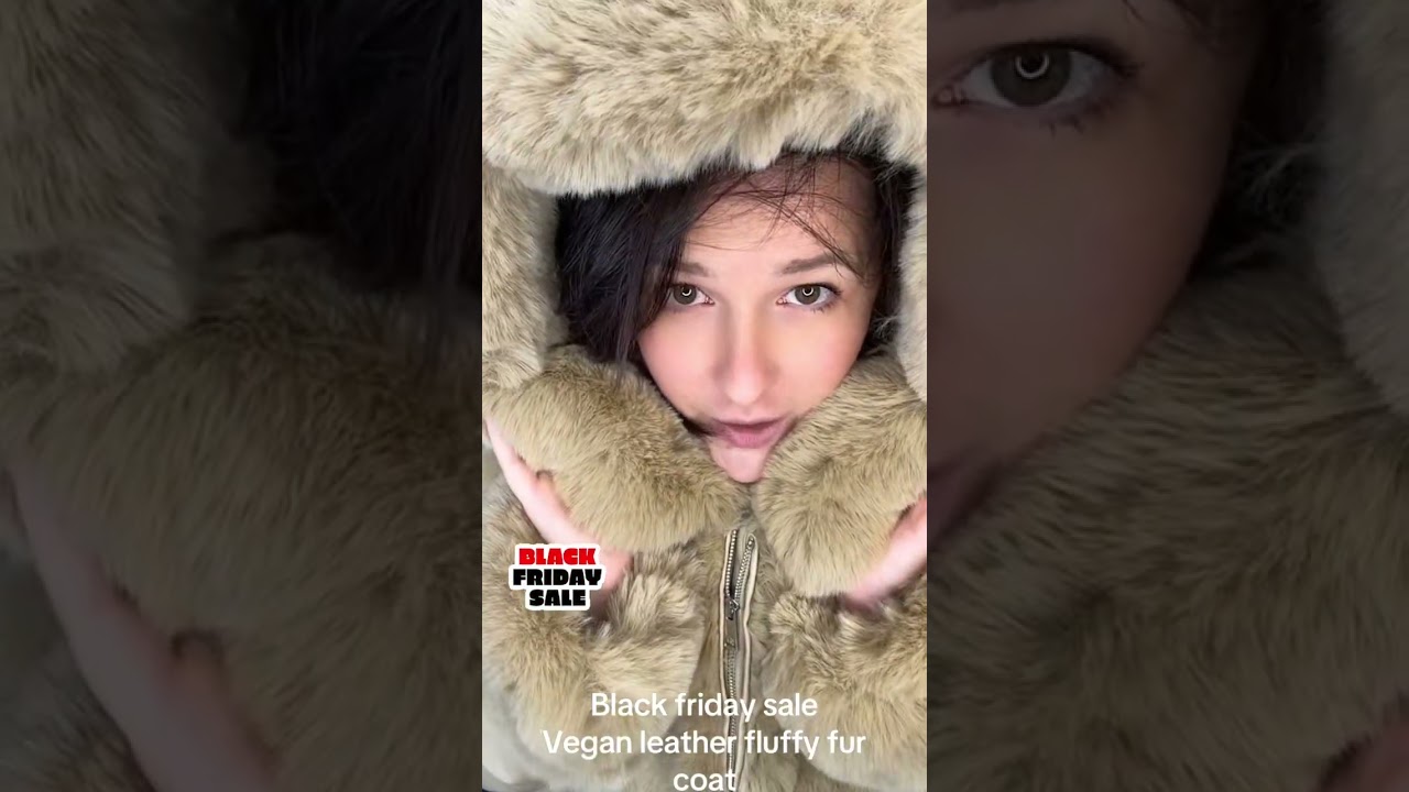 Luxe Vegan Faux Fur Coat with Silver Hardware - 