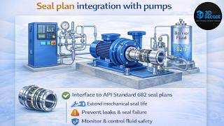 API 682 Seal Plan Integration Explained | Pump Interface & Reliability Strategy ⚙️🔒 | 3D DECODE