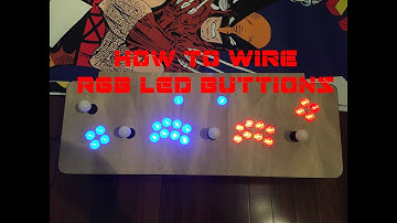 How to wire an arcade control panel with color changing RGB LED buttons