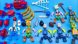 Funny Lego Build Lego Heroes Emble With Spider Claws & Crazy Figures