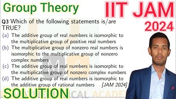 IIT JAM 2024 Mathematics Solution | IIT JAM 2024 Group Theory Solution |  JAM 2024 Q.No 33 Solution