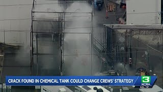 California chemical tank crack may have lowered explosion risk