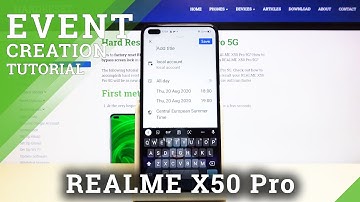 How to Operate Calendar Options in Realme X50 Pro – Add Event to Calendar