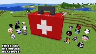 SURVIVAL FIRST AID KIT HOUSE WITH 100 NEXTBOTS in Minecraft - Gameplay - Coffin Meme