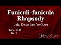 Funiculi Funicula Rhapsody Reduced Instrumentation By Luigi Denza Arr Yo Goto