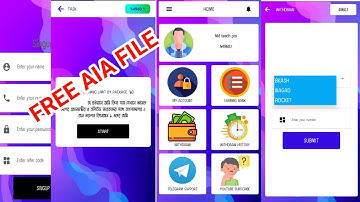 Free Earning app aia file new year 🎁বোনাস 🎁 Kodular Earning app aia with admin panel + joson file