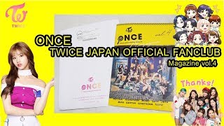 Unboxing] ONCE TWICE JAPAN Official fanclub Magazine vol.4 - YouTube