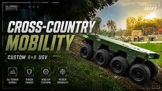 Custom 8×8 UGV | Cross-Country Mobility Test | Field Test Series 07