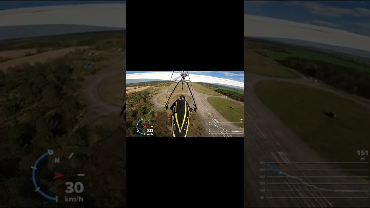 Atos Rigid Wing Landing, Ground- and Pilotsperspective,at 52N 013E