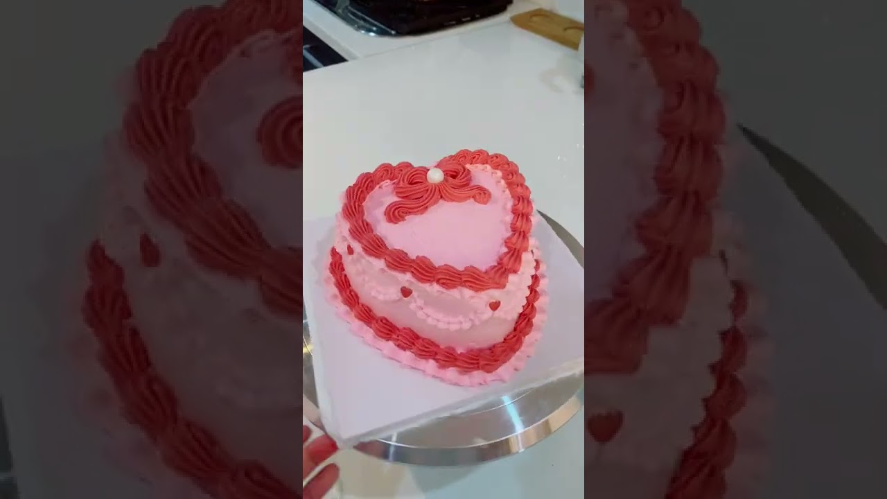 I make cakes on tiktok - 🎀🍒pink cherry🍒🎀 